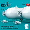 ResKit Models AN-M64 bombs (6 pcs) (500 lbs) for all USAF & RAF of WW2 & Korean War (3D Printed) - bombák, 500 fontos, 6 db
