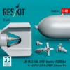 ResKit Models AN-M65 (AN-M59) bombs (2 pcs) (1000 lbs) for all USAF & RAF of WW2 & Korean War (3D Printed) - bombák, 1000 fontos, 2 db
