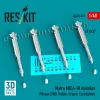 ResKit Models Matra MICA-IR missiles (4 pcs) (Mirage 2000, Rafale, Gripen, Eurofighter) (3D Printed) - Matra MICA-IR – rakéták, 4 db