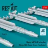 ResKit Models Matra MICA-IR missiles (4 pcs) (Mirage 2000, Rafale, Gripen, Eurofighter) (3D Printed) - Matra MICA-IR – rakéták, 4 db