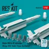 ResKit Models Matra MICA-IR missiles (4 pcs) (Mirage 2000, Rafale, Gripen, Eurofighter) (3D Printed) - Matra MICA-IR – rakéták, 4 db