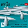 ResKit Models Matra MICA-EM missiles (4 pcs) (Mirage 2000, Rafale, Gripen, Eurofighter) (3D Printed) - Matra MICA-EM – rakéták, 4 db