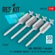 ResKit Models AIM-2000 IRIS-T missiles (4 pcs) (F-4, Eurofighter Typhoon, F-16, F/A-18, Tornado, Gripen) (3D Printed) - AIM-2000 IRIS-T – rakéták, 4 db