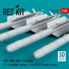 ResKit Models AIM-2000 IRIS-T missiles (4 pcs) (F-4, Eurofighter Typhoon, F-16, F/A-18, Tornado, Gripen) (3D Printed) - AIM-2000 IRIS-T – rakéták, 4 db