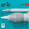 ResKit Models S-25-O air-to-ground rocket (2 pcs) (Su-17M, Su-24M, Su-25SM, Su-27,MiG-27, MiG-29, YAK-130, Mi-24) (3D Printed) - rakéta, 2 db