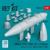 ResKit Models AN/ALQ-71(V)-2 (QRC-161-1) ECM pod (1pcs) (A-4, A-7, F-4, F-100, RF-101C, F-105) (3D Printed) - AN/ALQ-71(V)-2 (QRC-161-1) ECM – konténer, 1 db