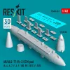 ResKit Models AN/ALQ-71(V)-3 ECM pod (A-4, A-7, F-4, F-100, RF-101C, F-105) (1pcs) (3D Printed) - AN/ALQ-71(V)-3 ECM – konténer, 1 db