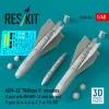 ResKit Models AGM-62 Walleye II missiles (2 pcs) with AN/AWG-16 data link pod (1 pcs) (A-4, A-6, A-7, F-4, F/A-18) (3D Printed) - AGM-62 Walleye II – rakéták, 2 db