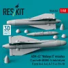 ResKit Models AGM-62 Walleye II missiles (2 pcs) with AN/AWG-16 data link pod (1 pcs) (A-4, A-6, A-7, F-4, F/A-18) (3D Printed) - AGM-62 Walleye II – rakéták, 2 db