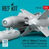ResKit Models AGM-62 Walleye II missiles (2 pcs) with AN/AWG-16 data link pod (1 pcs) (A-4, A-6, A-7, F-4, F/A-18) (3D Printed) - AGM-62 Walleye II – rakéták, 2 db