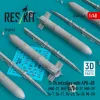 ResKit Models S-24 missiles with APU-68 (4 pcs) (MiG-21, MiG-23, MiG-27, MiG-29, Su-7, Su-17, Su-25, Su-24, Mi-24) (3D Printed) - S-24 – rakéták, 4 db