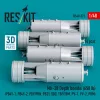 ResKit Models Mk-38 Depth bombs (650 lb) (4 pcs) (PB4Y-1, PB4Y-2, PBY/PBN, PB2Y, SBD, TBF/TBM, PV-1, PV-2, PBM) (3D Printed) - Mk-38 – mélységi bombák, 650 fontos, 4 db