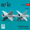 ResKit Models R-98 MR/MT missiles (2 pcs) (Su-11, Su-15, Yak-28) (3D Printed) - R-98 MR/MT – rakéták, 2 db