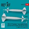 ResKit Models GBU-10 Paveway I – BSU-37/B + BSU-3A/B vezérsíkkal, kis sebességű változat, 2 db
