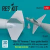ResKit Models GBU-10 Paveway I – BSU-37/B + BSU-3A/B vezérsíkkal, kis sebességű, hővédett változat, 2 db