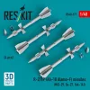 ResKit Models R-27EP (AA-10 Alamo-F) missiles (4 pcs) (MiG-29, Su-27, Yak-141) (3D Printed) - R-27EP (AA-10 Alamo-F) – rakéták, 4 db