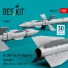 ResKit Models R-27EP (AA-10 Alamo-F) missiles (4 pcs) (MiG-29, Su-27, Yak-141) (3D Printed) - R-27EP (AA-10 Alamo-F) – rakéták, 4 db