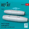 ResKit Models Mark 77 napalm bombs Mod.4/5 (2pcs) (A-4, A-26K, F-4, AV-8B, F/A-18) (3D Printed) - Mark 77 napalm – bombák, 2 db