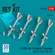 ResKit Models R-27ER (AA-10 Alamo-C) missiles (4 pcs) (MiG-29, Su-27, Yak-141) (3D Printed) - R-27ER (AA-10 Alamo-C) – rakéták, 4 db