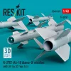 ResKit Models R-27ET (AA-10 Alamo-D) missiles (4 pcs) (MiG-29, Su-27, Yak-141) (3D Printed) - R-27ET (AA-10 Alamo-D) – rakéták, 4 db