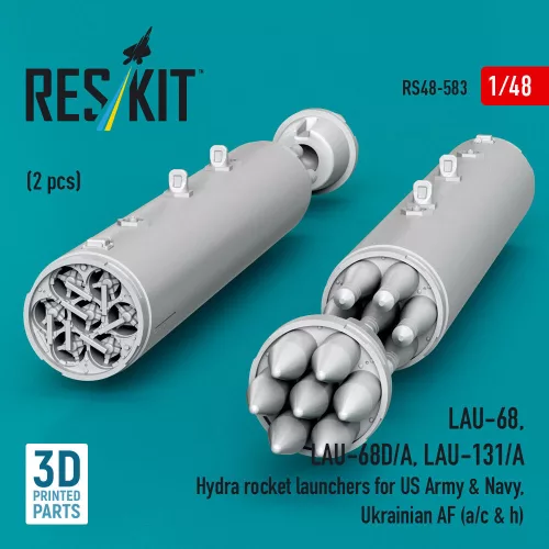 ResKit Models LAU-68, LAU-68D/A, LAU-131/A Hydra – rakétaindítók, 2 db