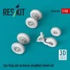 ResKit Models Sea King (all versions) weighted wheel set (3D Printed) - terhelt állapotú kerékkészlet, minden változathoz