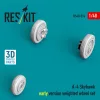 ResKit Models A-4 Skyhawk early version weighted wheel set (3D Printed) - terhelt állapotú kerékkészlet