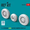 ResKit Models A-4 Skyhawk early version weighted wheel set (3D Printed) - terhelt állapotú kerékkészlet