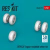 ResKit Models SEPECAT Jaguar weighted wheel set (3D Printed) - terhelt állapotú kerékkészlet