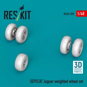   ResKit Models SEPECAT Jaguar weighted wheel set (3D Printed) - terhelt állapotú kerékkészlet