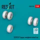 ResKit Models SEPECAT Jaguar weighted wheel set (3D Printed) - terhelt állapotú kerékkészlet
