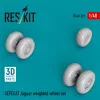 ResKit Models SEPECAT Jaguar weighted wheel set (3D Printed) - terhelt állapotú kerékkészlet