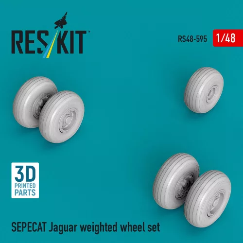 ResKit Models SEPECAT Jaguar weighted wheel set (3D Printed) - terhelt állapotú kerékkészlet