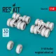 ResKit Models B-58 Hustler weighted wheel set (3D Printed) - terhelt állapotú kerékkészlet