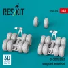 ResKit Models B-58 Hustler weighted wheel set (3D Printed) - terhelt állapotú kerékkészlet