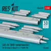 ResKit Models LAU-33 ZUNI rocket launcher for US Army & Navy (2 pcs) (F-4, F-8, OV-10) (3D Printed) - rakétaindító, 2 db