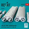 ResKit Models LAU-33 ZUNI rocket launcher for US Army & Navy (2 pcs) (F-4, F-8, OV-10) (3D Printed) - rakétaindító, 2 db