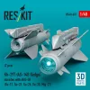 ResKit Models Kh-29T (AS-14B Kedge) missiles with AKU-58 (2 pcs) (Su-17, Su-25, Su-24, Su-30, Mig-27) (3D Printed) - Kh-29T (AS-14B Kedge) – rakéták, 2 db
