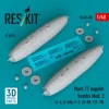 ResKit Models Mark 77 napalm bombs Mod. 2 (2pcs) (A-4, A-26K, F-4, AV-8B, F/A-18) (3D Printed) - Mark 77 napalm – bombák, 2 db