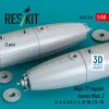 ResKit Models Mark 77 napalm bombs Mod. 2 (2pcs) (A-4, A-26K, F-4, AV-8B, F/A-18) (3D Printed) - Mark 77 napalm – bombák, 2 db