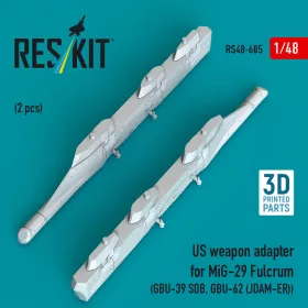   ResKit Models MiG-29 Fulcrum – amerikai fegyveradapter GBU-39 SDB és GBU-62 (JDAM-ER) fegyverekhez, 2 db