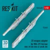 ResKit Models MiG-29 Fulcrum – amerikai fegyveradapter GBU-39 SDB és GBU-62 (JDAM-ER) fegyverekhez, 2 db