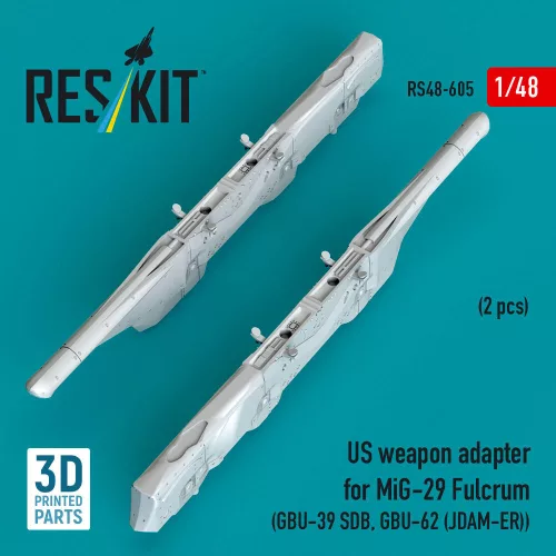 ResKit Models MiG-29 Fulcrum – amerikai fegyveradapter GBU-39 SDB és GBU-62 (JDAM-ER) fegyverekhez, 2 db
