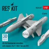 ResKit Models AS.34 Kormoran missiles with adapters (2 pcs) (for F-104G, Tornado IDS) (3D Printed) - AS.34 Kormoran – rakéták, 2 db