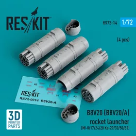 ResKit Models B8V20-A – rakétaindítók, 4 db