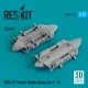 ResKit Models BRU-57 Smart Bomb Racks for F-16 (2 pcs) (3D Printed) - BRU-57 – intelligens bombafelfüggesztő keretek, 2 db