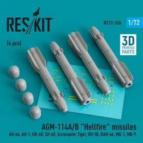 ResKit Models AGM-114A/B Hellfire – rakéták, 4 db