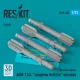 ResKit Models AGM-114L Longbow Hellfire missiles (4 pcs)(AH-64D Longbow) (3D Printed) - AGM-114L Longbow Hellfire – rakéták, 4 db
