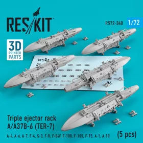   ResKit Models A/A37B-6 (TER-7) – hármas bombafelfüggesztő keretek, 5 db