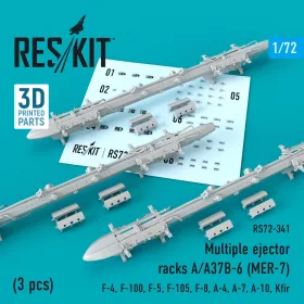   ResKit Models A/A37B-6 (MER-7) – többszörös bombafelfüggesztő keretek, 3 db